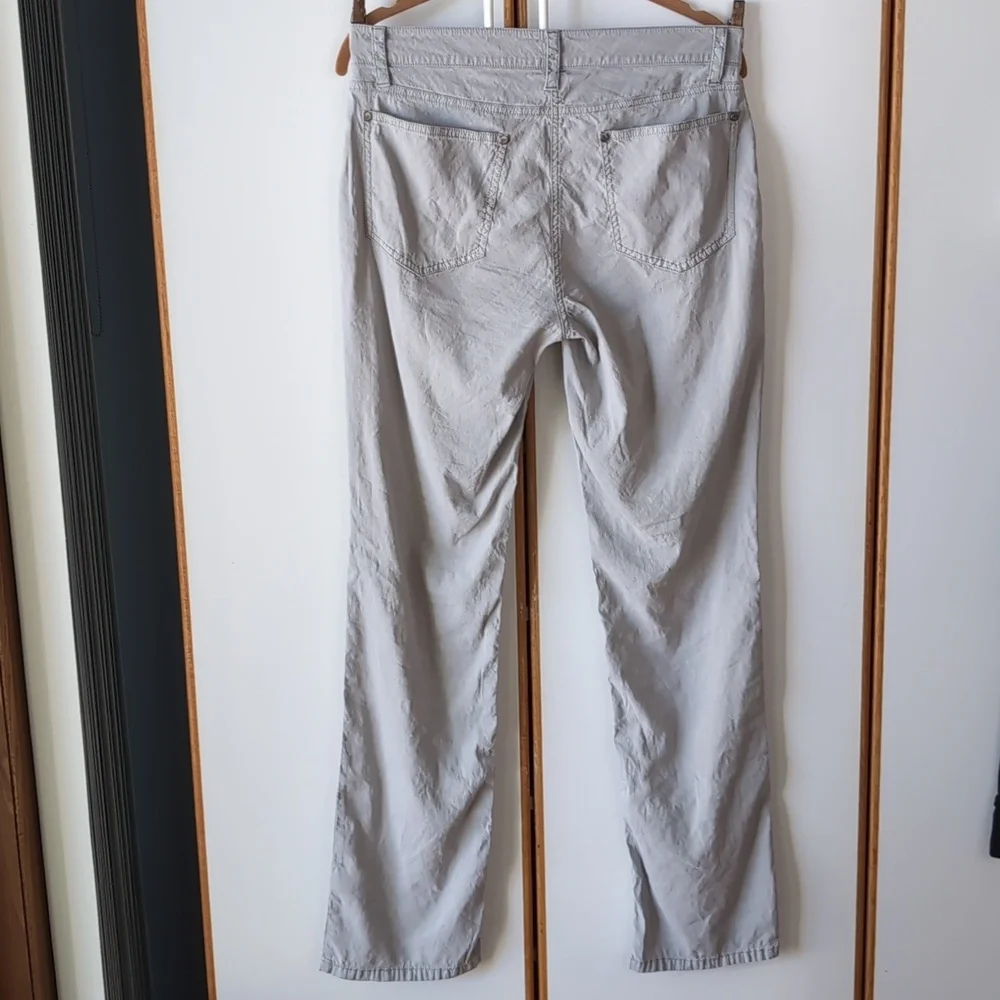 Eileen Fisher Viscose Linen Straight Jean Pants 6